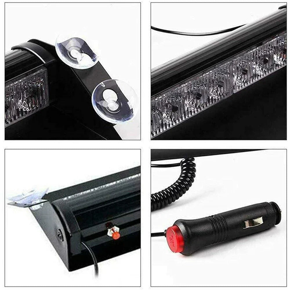 Ledsen™ FlashBar: Dashboardmontage Hoogzichtbare LED Stroboscoop Flitsbalk Licht