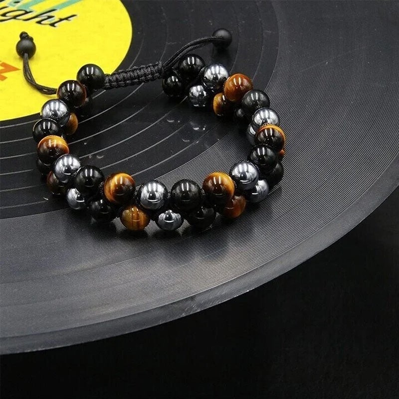 Jewelance™ ProtectionBracelet 1+1 GRATIS: Dubbel Laag Tijgeroog Bescherming Armband