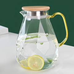 Globetrek° GlassPitcher - Elegante Glazen Diamantpatroon Werper