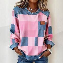 Icone™ PlaidBlouse: Tijdloos Stijlvolle Toevallig Vintage Plaid Bloes