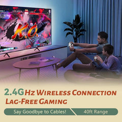 Kletshuts™ MiniConsole: Plug And Play HDMI Dual Controllers Mini Retro Gaming Console
