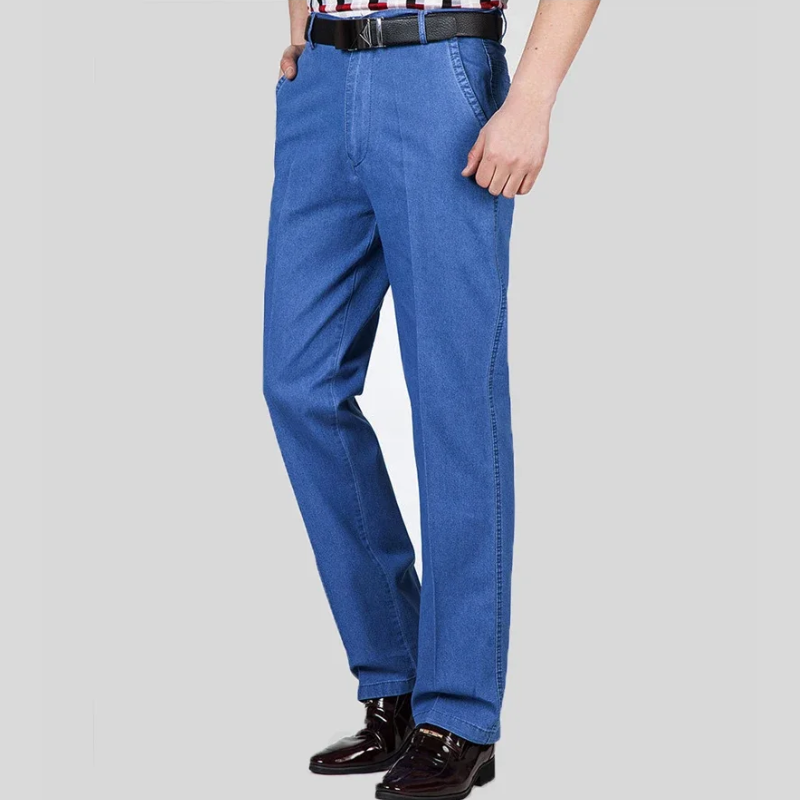 Icone™ RetroJeans: Heren Hoge Taille Toevallig Retro Jeans
