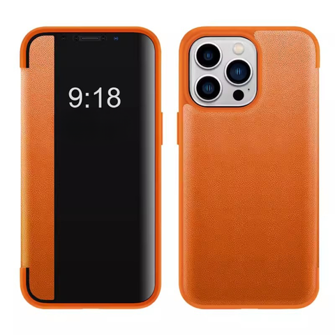 FlipCase 1+1 GRATIS - Slanke Transparante Omslag Zeker Sluiting Omdraaien Geval