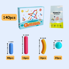 Kletshuts™ MagnetSticks: Duurzame Educatieve Bouw Magnetische Stokken