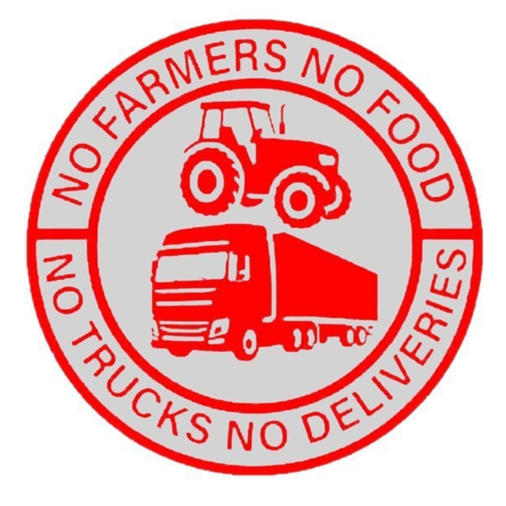 VinylStickers: Geen Boeren Geen Voedsel Truck Vinyl Stickertjes