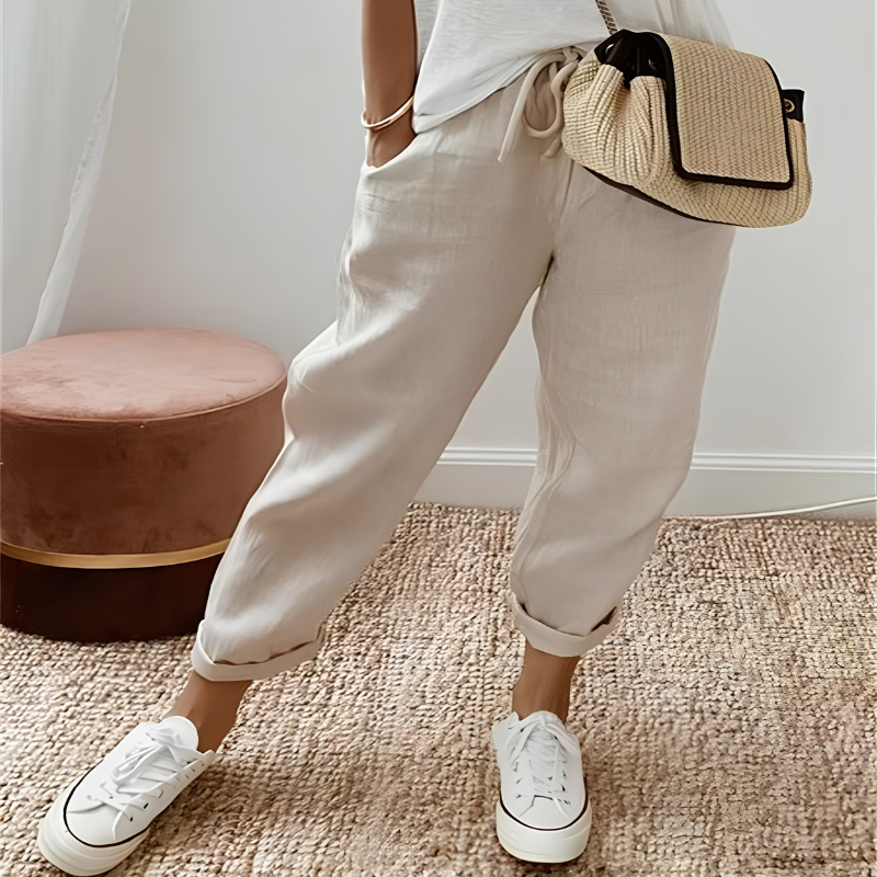 Icone™ DrawstringPants: Dames Elegante Zomer Toevallig Trekkoordbroek