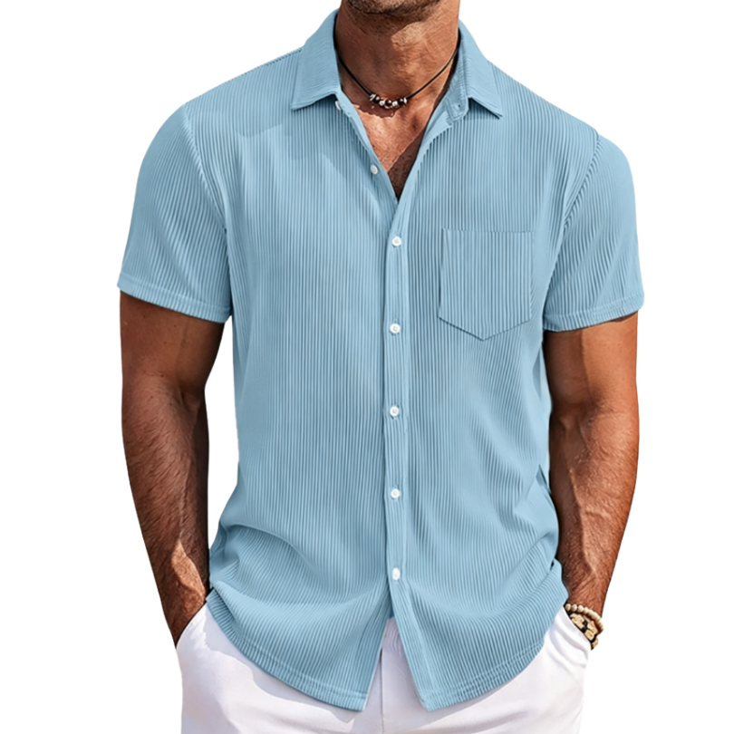 Icone™ StreetwearShirt: Comfortabel Stijlvol Heren Korte Mouw Casual Streetwear Shirt
