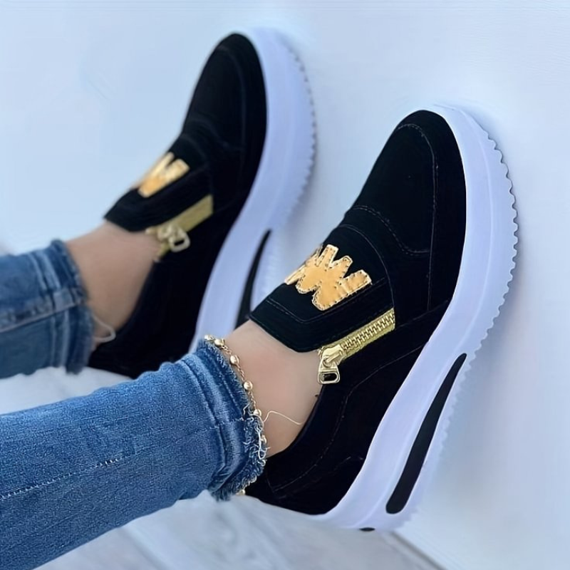Happy™ ZipShoes - Mode Zip Laag Bovenkant Platform Schoenen