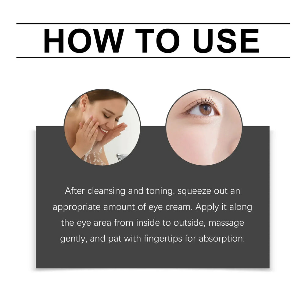 EyeCream 1+1 GRATIS: Hydraterend Verstevigend Anti-Donkere kringen Oog Crème Serum