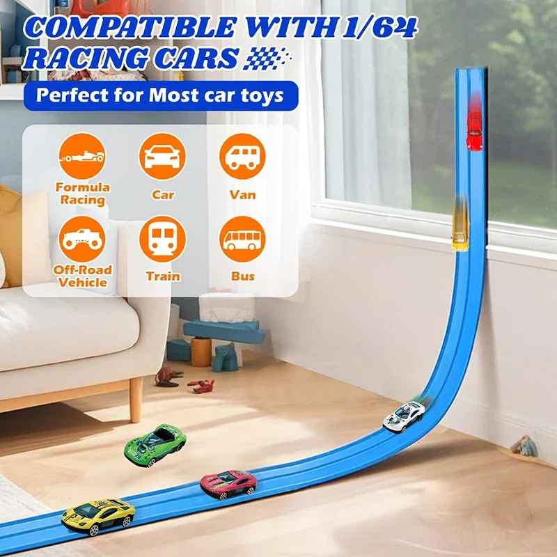 Kletshuts™ FlexibleRacer: Creatieve Bouwbare DIY Flexibele Racebaan Set