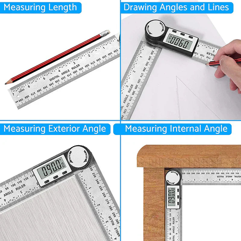 DigitalRuler: Multifunctionele Verstelbare Digitale Liniaal Meetinstrument