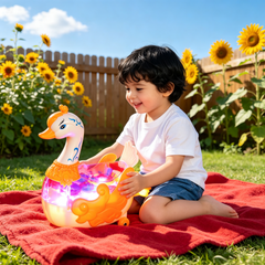 Kletshuts™ SwanToy - LED Transparant Tandwiel Ontwerp Zwanen Speelgoed