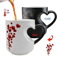 Globetrek° HeartMug: Kleurveranderende Keramische Thermochromische Hartmok