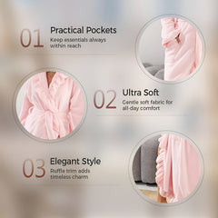 Icone™ ComfyRobe: Ultieme Luxe Huidvriendelijke Pluizige Comfortabele Kamerjas