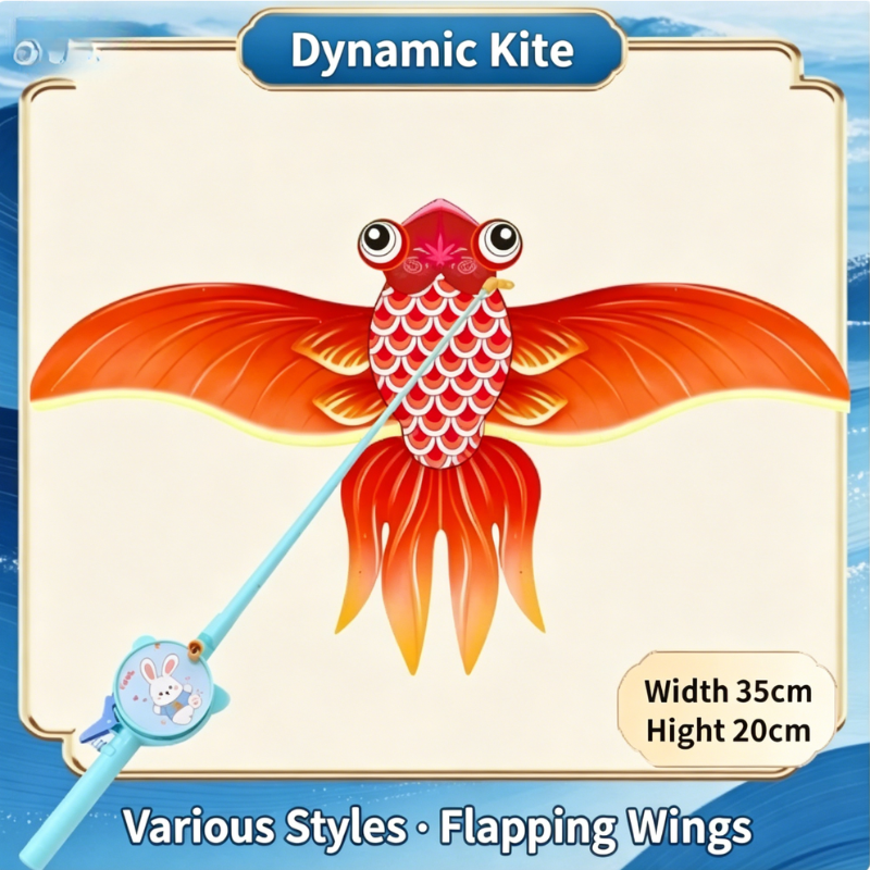Kletshuts™ FlappingKite 1+1 GRATIS - Flapper Vleugeldier Vlieger Met Hengelhouder