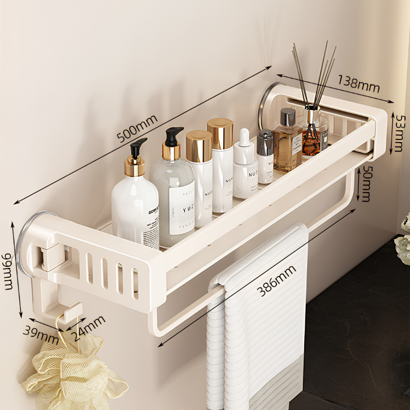 GlideHold® ShelfRack: Badkamer Douche Opbergrek En Organizer Plank