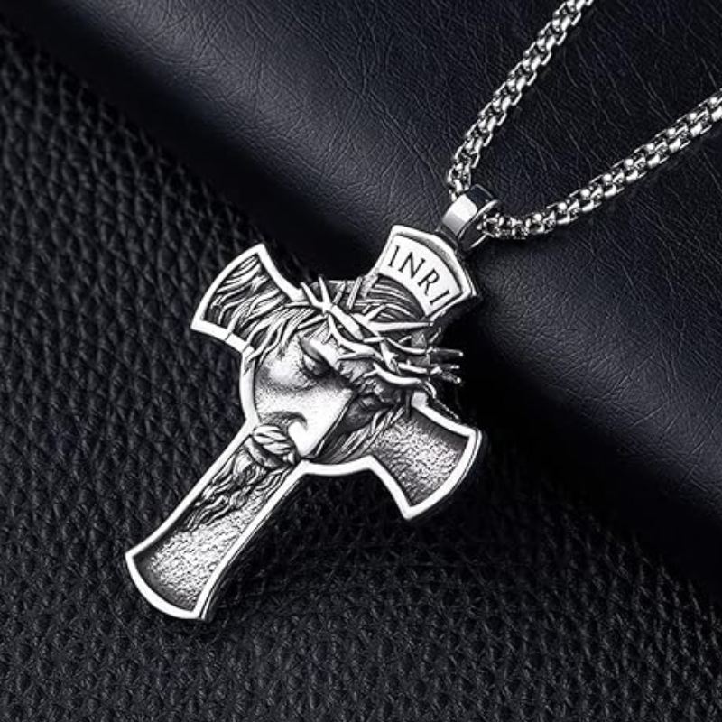 Jewelance™ CrossNecklace: INRI Christelijk Kruis Ketting