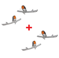 Jewelance™ BirdEarrings 1+1 GRATIS: Mode Roodborstje Vogel Neergestreken Op Een Takje Stud Oorbellen