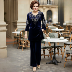 Icone™ SophisticatedSet: Ontspannen Comfortabele Top En Broek Verfijnd Set