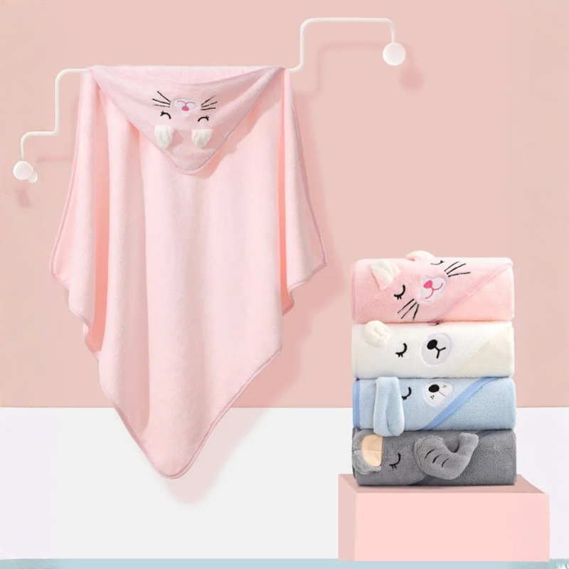 Kletshuts™ BabyBathrobe 1+1 GRATIS - Schattig Dierenontwerp Baby Kapbadjas