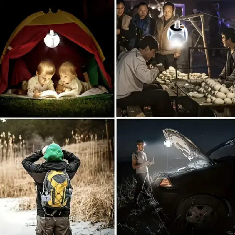 Ledsen™ SolarLamp: Draagbare Opvouwbare Zonne LED Noodlamp