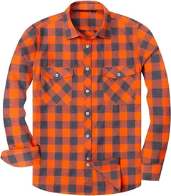 Icone™ CheckeredLongsleeves: Klassieke Casual Knoop-Beneden Geruite Mouwen