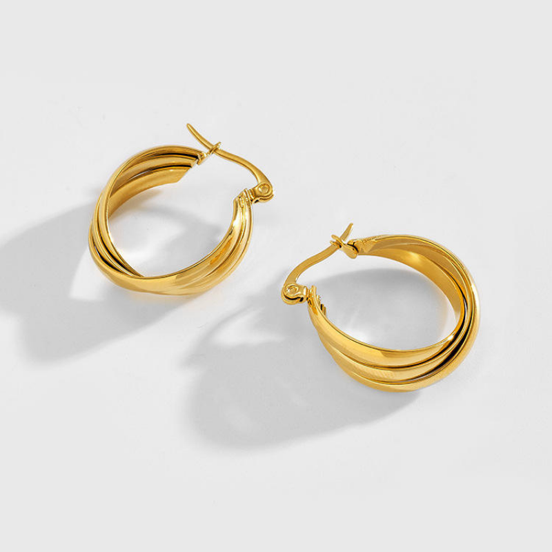 Jewelance™ LuxeHoops 1+1 GRATIS: Luxe Minimalistische Elegante Mode Hoepel Oorbellen