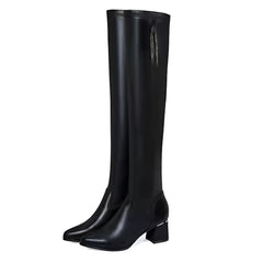 Happy™ HighBoots: Warme Stretch Antislip Slim Fit Hoge Laarzen