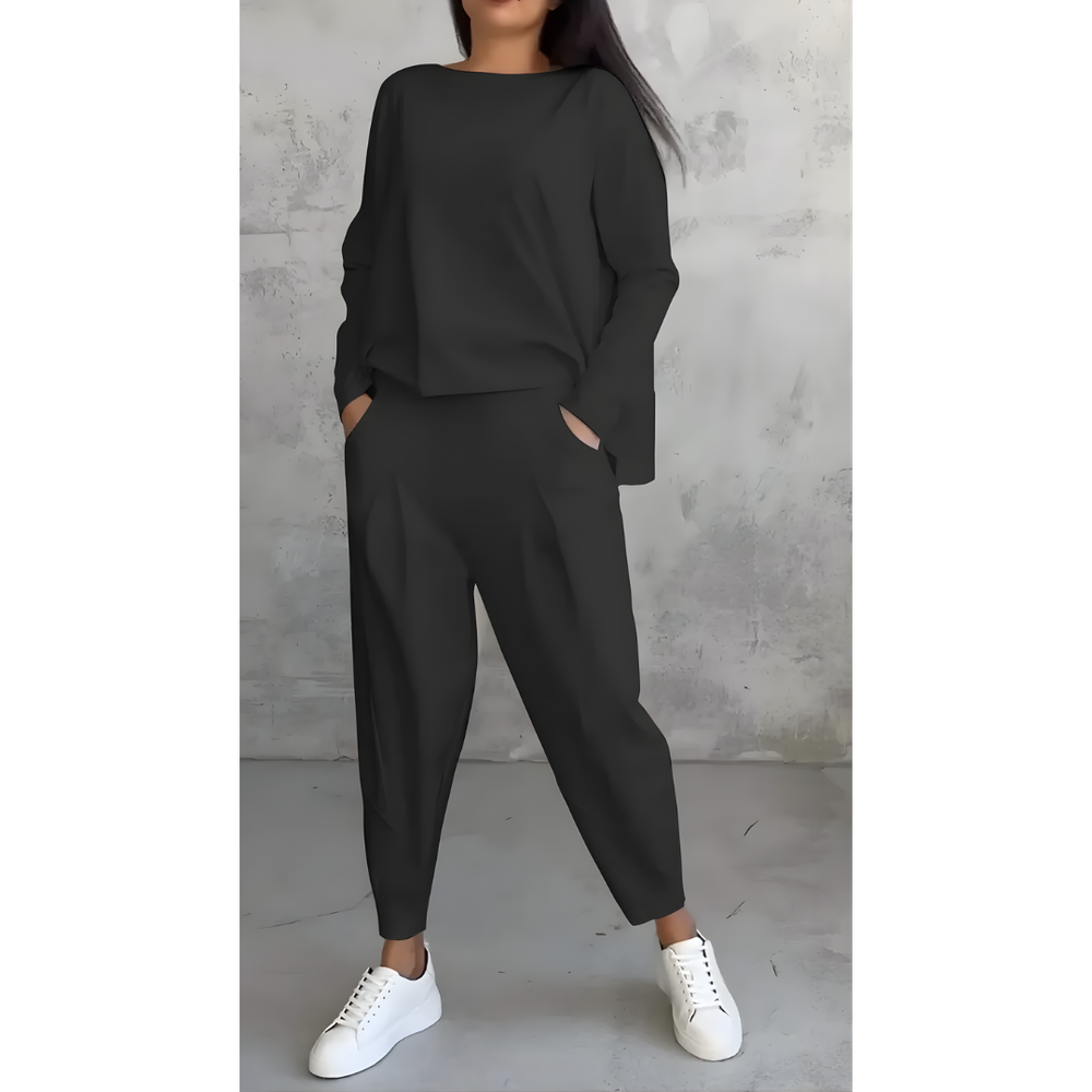 Icone™ CasualOutfit: Dames Lange Mouwen En Broek Twee-Delige Casual Outfit