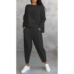 Icone™ CasualOutfit: Dames Lange Mouwen En Broek Twee-Delige Casual Outfit