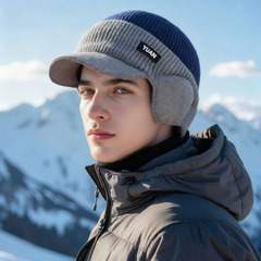 Icone™ EarflapBeanie 1+1 GRATIS: Dikke Gebreide Winter Muts Oorflap Bescherming
