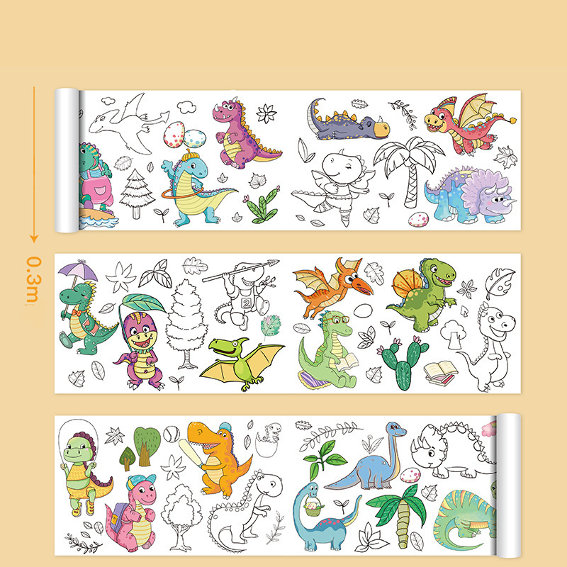 Kletshuts™ ColoringRolls  1+1 GRATIS: Kinderen Creatieve DIY Papieren Teken- En Kleurrollen