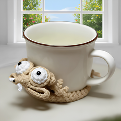 Globetrek° CrochetCoaster 1+1 GRATIS: Grappige Eekhoorn Haak Onderzetter