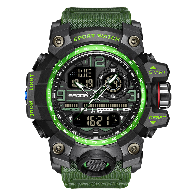 TacticalWatch - Multifunctionele Digitale Tactische Outdoor Sporthorloge