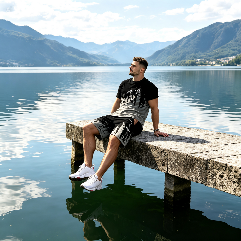 Icone™ ModernSet - Mannen Unieke Print Moderne Stijl Matching Set