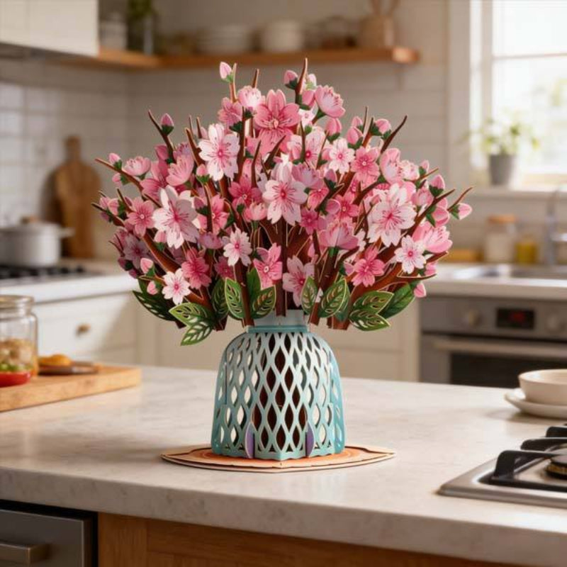 FlowerCard 1+1 GRATIS - 3D Pop Up Bloemenboeket Speciale Wenskaart