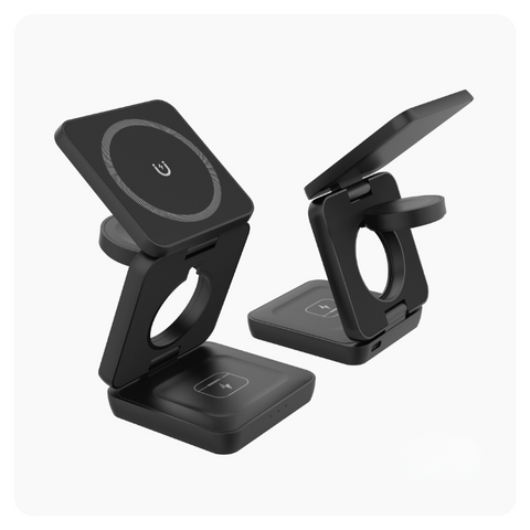 Holder360° MultiCharger: Multifunctioneel Opvouwbaar Magnetisch Oplaad Standaard