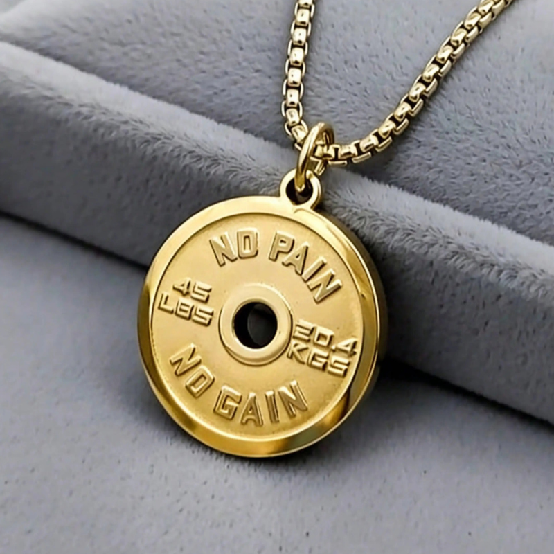 Jewelance™ DumbbellNecklace 1+1 GRATIS: Fitness Gym Dumbbell Geïnspireerde Hanger Ketting
