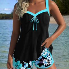 Icone™ SummerTankini: Moderne Comfortabele Tweedelige Zomer Tankini Zwemset