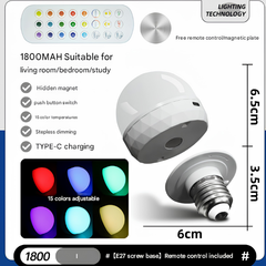 Ledsen™ WirelessBulb - Veelzijdige Oplaadbare Handig Slimme LED Draadloze Lamp