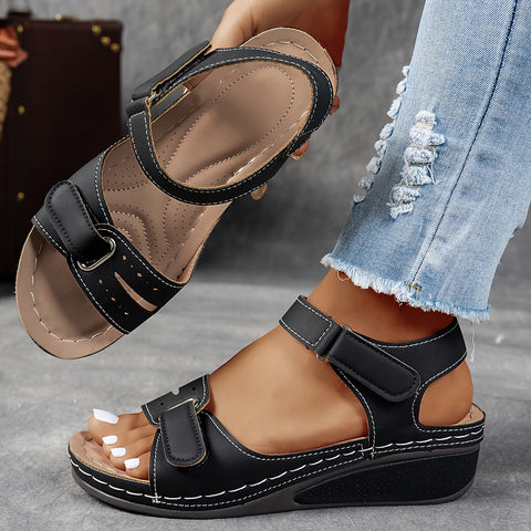Happy™ LowWedge: Casual Comfortabele Lage Hak Wedge Sandalen