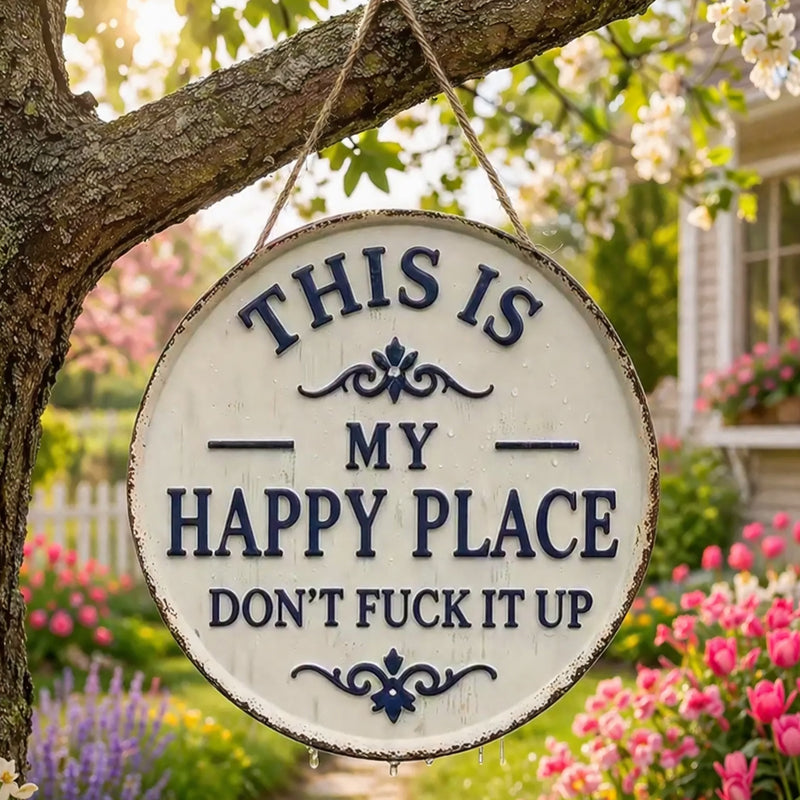 YardSign - Vintage Statement Grappig Bord Tuin En Buiten Muurdecoratie