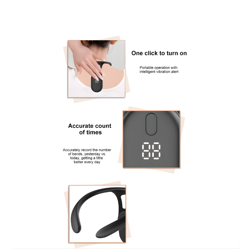 SmartPosture: Micro-Vibratie Slimme Houding Trainer Rug- En Nekcorrector