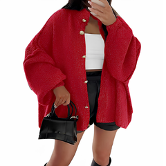 Icone™ CozyCardigan - Gezellige Gebreide Hoge Hals Over-Groot Cardigan