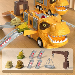 Kletshuts™ DinoTruck: Dinosaurus Vrachtwagen Speelgoed Set Met Verlichting En Muziek