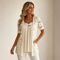 Icone™ LayeredBlouse: Vrouwen Elegante Verfijnde Casual Gelaagde Blouse