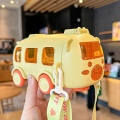 Kletshuts™ BusTumbler: Schattige Leuke Grote Capaciteit Kinderen Bus Water Tumbler