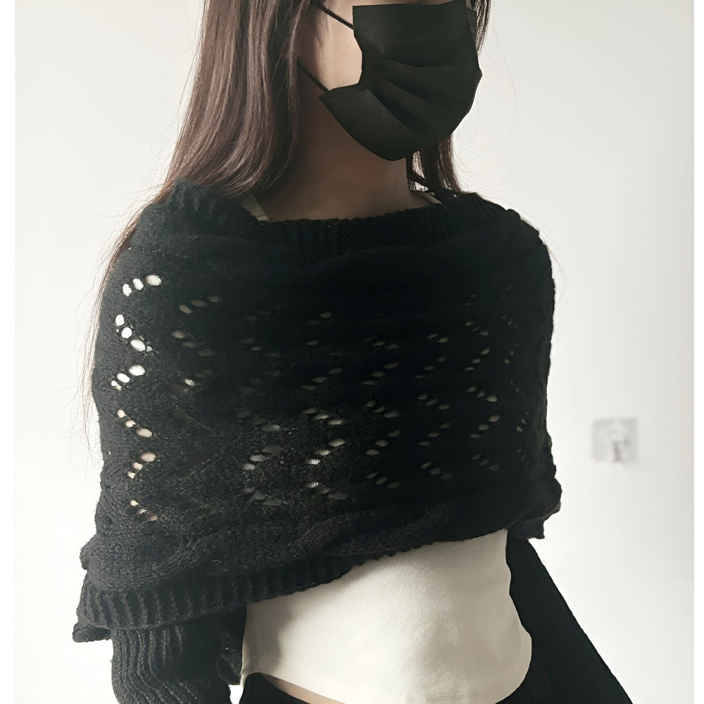Icone™ ScarfSweater: Stijlvolle 2-In-1 Omvormbare Warme Sjaal Trui