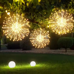 Ledsen™ FireworkLamp: Flexibele Zonne-Energie Vuurwerkstijl Lamp