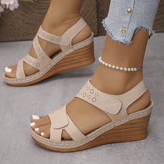 Happy™ ComfySandals: Betrouwbare Ondersteuning Ergonomische Comfy Wedge Sandalen